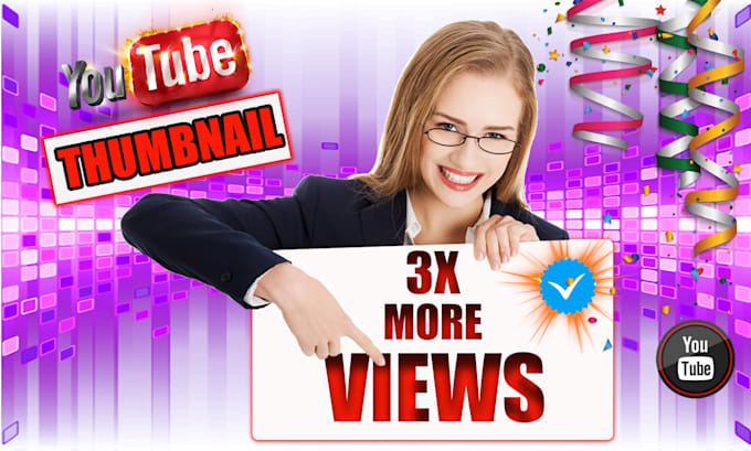 design attractive youtube thumbnail in 24 hrs