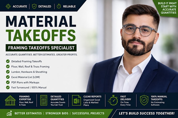 do detailed lumber takeoff drywall takeoff material takeoff