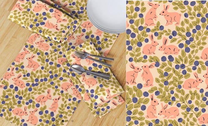 design repeat patterns for fabric, wallpaper, your products