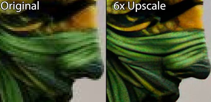 upscale your pictures by 6x and enhance their quality