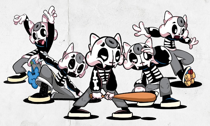 draw character design, mascot and doodle art for your needs
