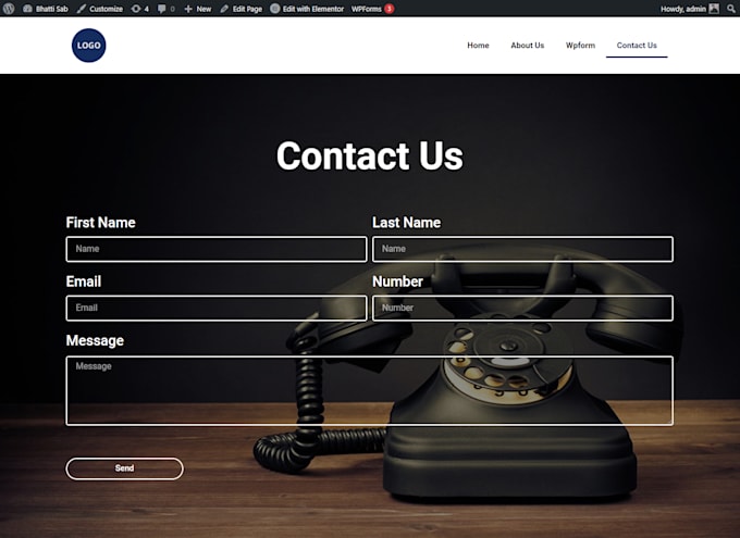 create contact and registration forms in wordpress