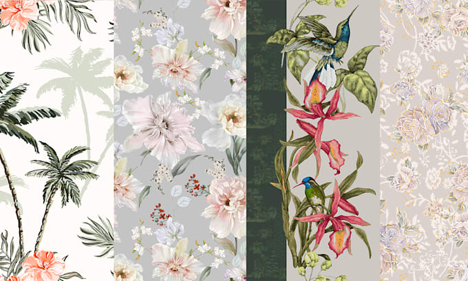 create seamless pattern design for fabric, textile etc
