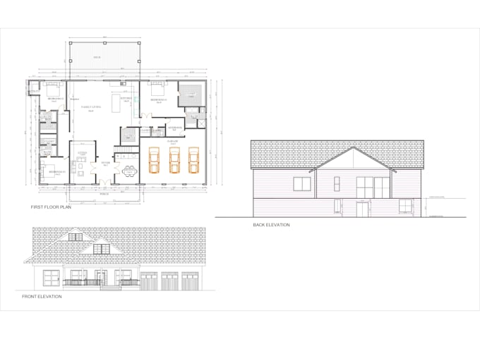 do architectural, structural blueprint and 3d model for your home