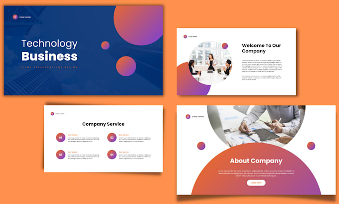 design a business powerpoint, google slides and keynote presentation
