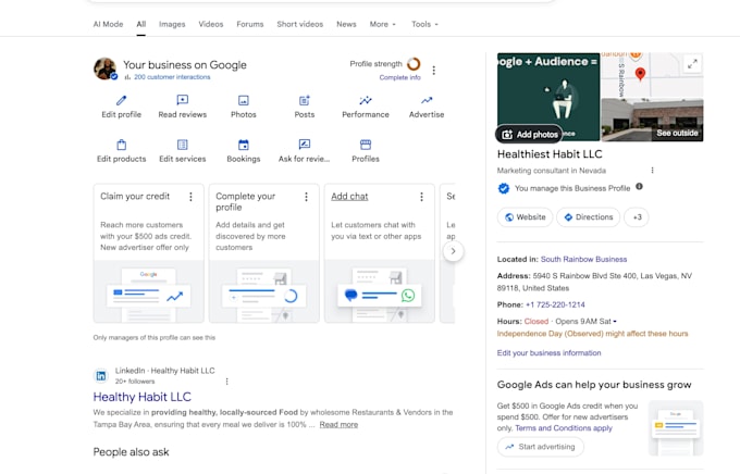 do google business profile SEO and local search optimization