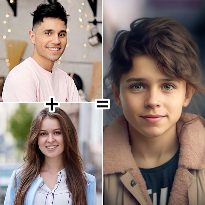 Create a realistic picture of your future kid by Deniskaart Fiverr