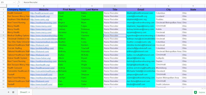 do lead generation and email list building contact research