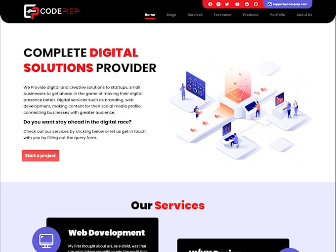Create front end web app using react js by Ssangwan18 | Fiverr