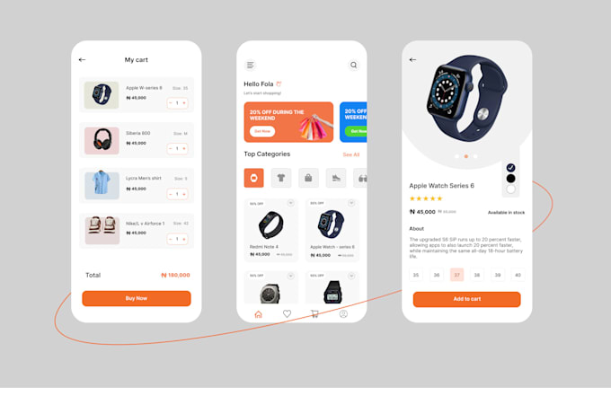 Do prototype, mobile app ui, website ui ux design in figma by Sania ...