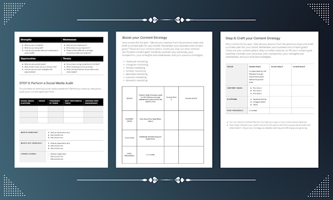 design or redesign professional documents in canva with editable links and PDF