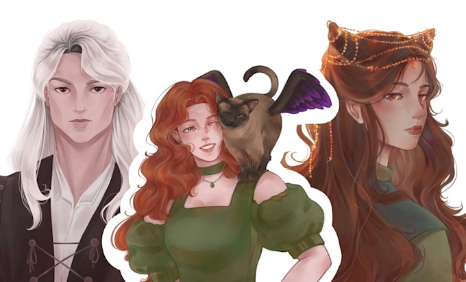 draw character illustration, fan art in anime style