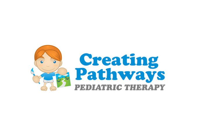 creating  traditional amazing pathways pediatric therapy logo