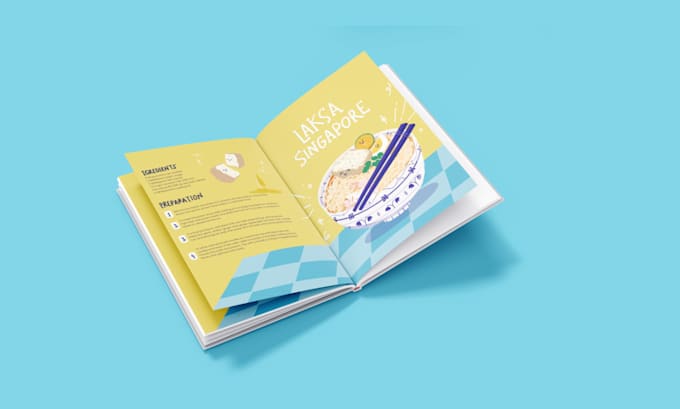 design a beautiful custom recipe book for print and digital