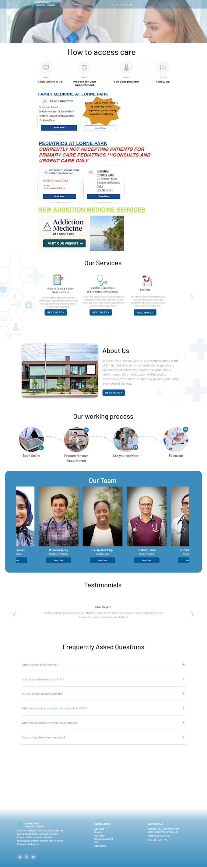 design a modern wix medical or doctor website in wix, redesign wix website