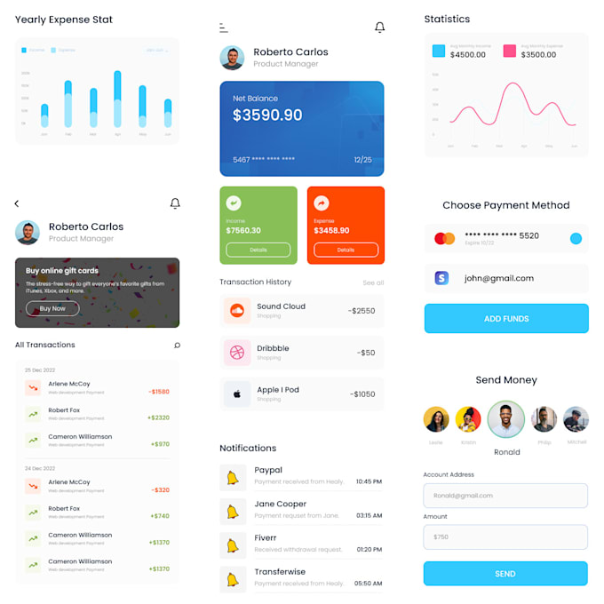 Do high quality mobile app ui ux design for your company by Mdhaque216 ...