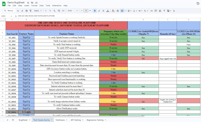 test your mobile app android and ios with bug report