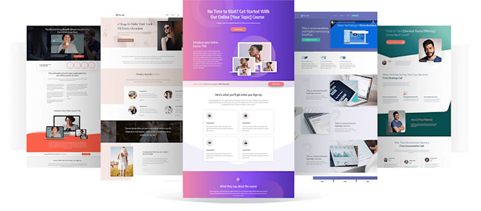 build landing page wordpress website with elementor and unbounce