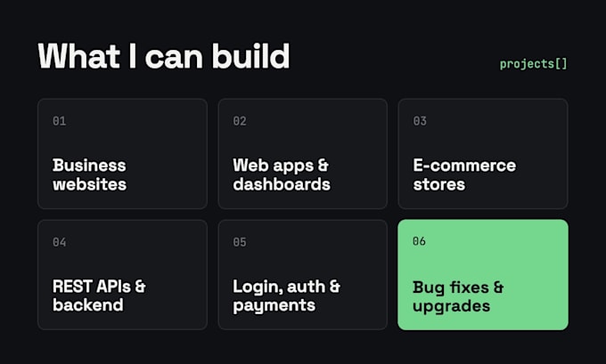 be your full stack web developer
