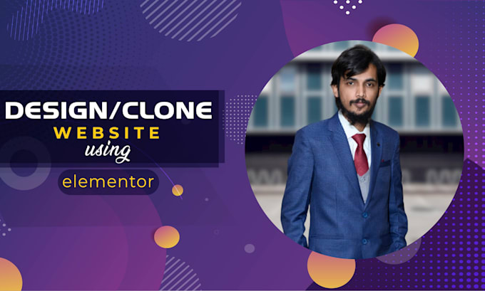 design or clone website using elementor pro on wordpress