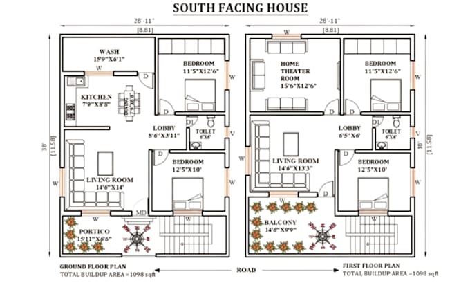create anything in autocad,2d floorplans,elevations,sections