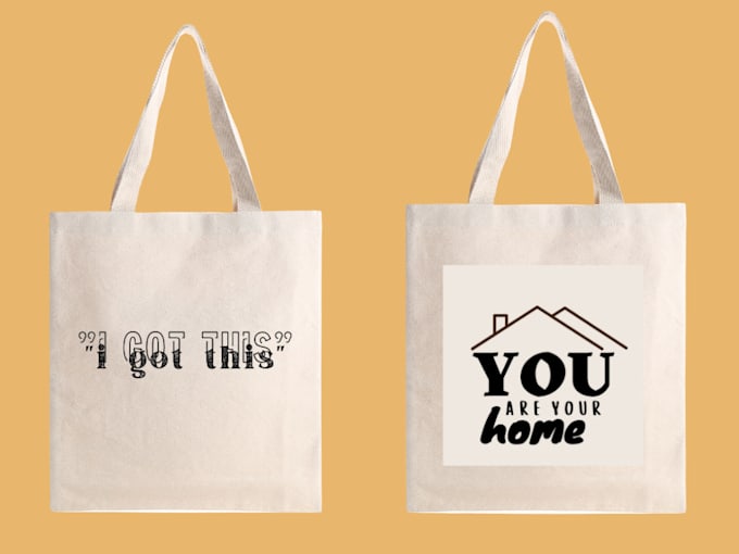 create a cute minimalist tote bag