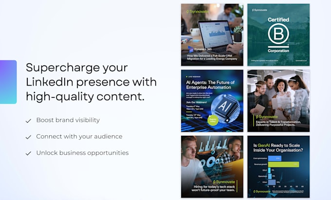create linkedin posts for your business