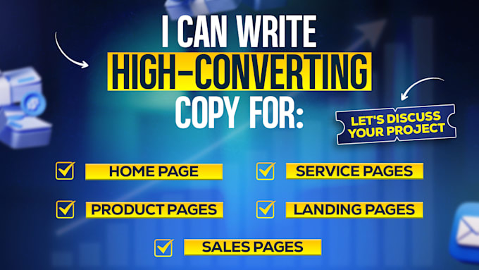 write website content for sales and landing page copy as a website copywriter
