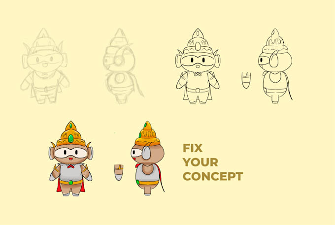 design 3d mascot character