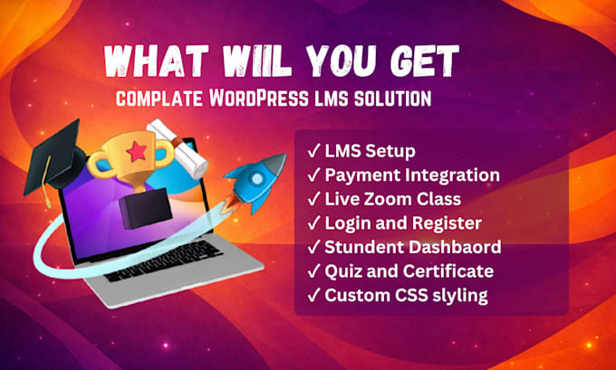 build your wordpress lms online course website