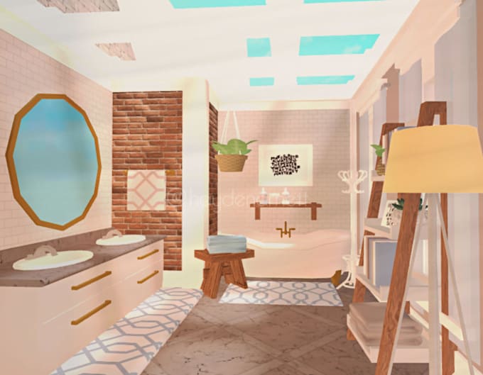 Build and decorate a bloxburg house for you by Fiverr