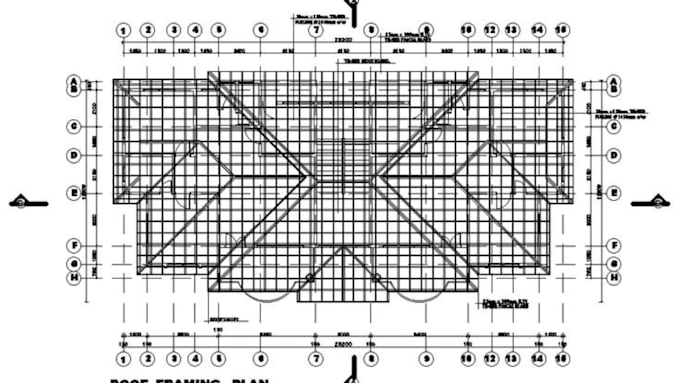 design floor plans roof plan sketch blueprint or foundation plan for city permit