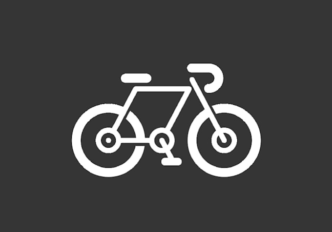 design bicycle logo with express delivery