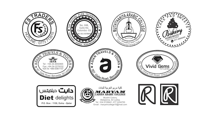 design your company rubber stamps