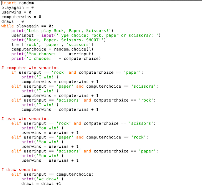 provide a python script or program for your personal or professional needs