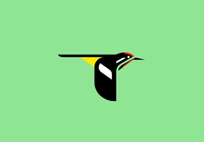 design bird logo with express delivery