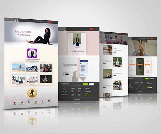 design a modern yoga website for yoga instructors
