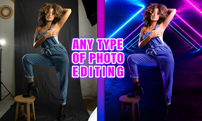 do any photo editing, photoshop and ai image editing
