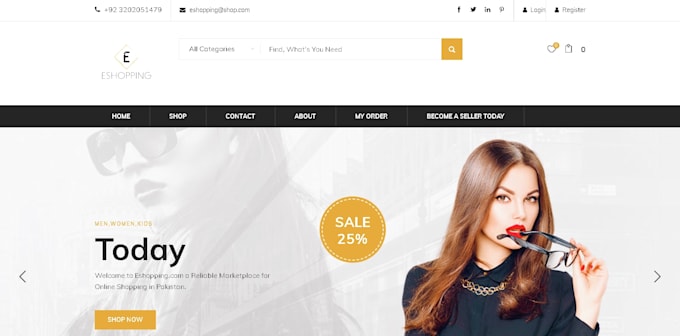 design your website using HTML CSS and bootstrap