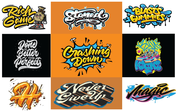 design graffiti, lettering, font logo, and typography