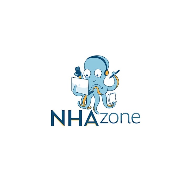 do nice octopus logo for nursing home administrator education website