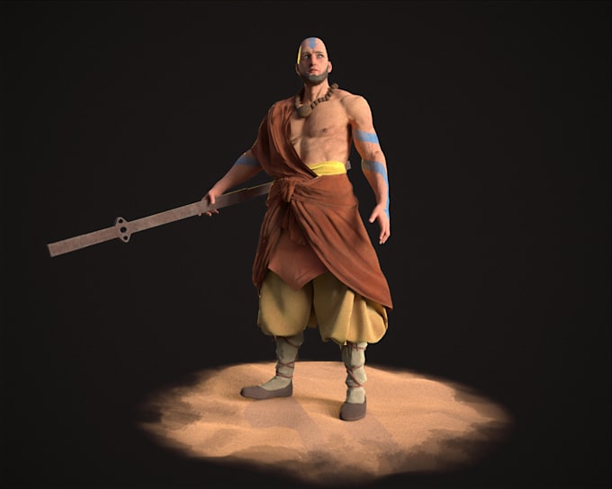 do a game ready realistic 3d character