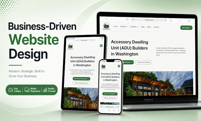 design, redesign wordpress business website for service businesses