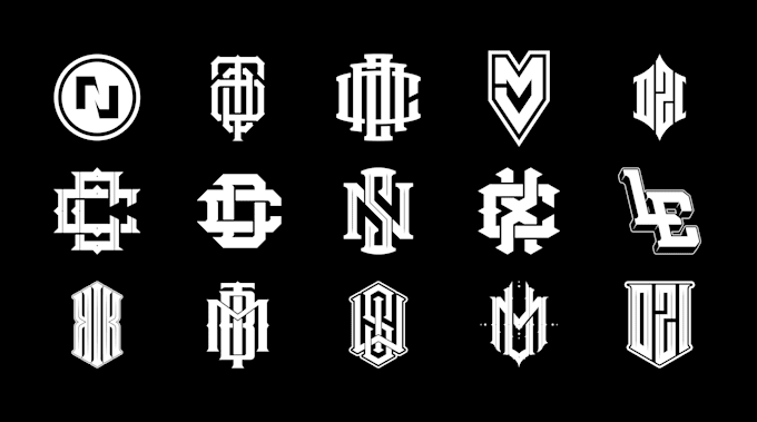 create initial monogram logo