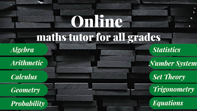 be your online maths tutor for all grades