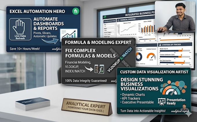 design dashboards in excel sheet
