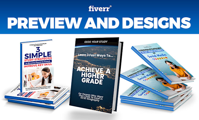 create professional ebook or book cover