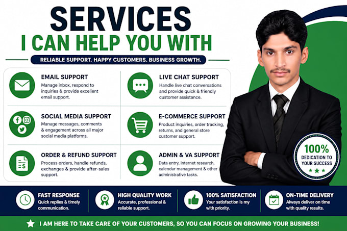 be your virtual assistant for customer support and social media