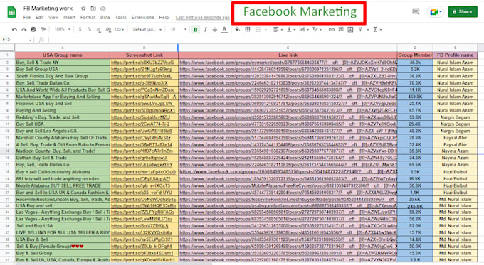 do quick facebook marketing, promotion naturally in the USA