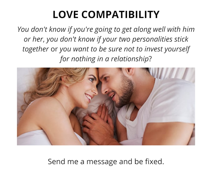 Tell you if you are compatible or not with this person by Dynbrain Fiverr